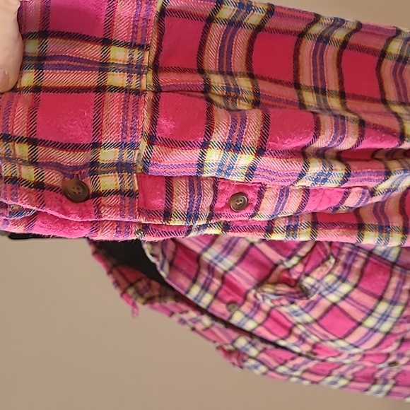 Abercrombie And Fitch Plaid Pink Women's Shirt Vintage  Size M - Picture 3 of 7